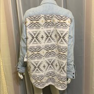 NWT Free People Jean Shirt Medium